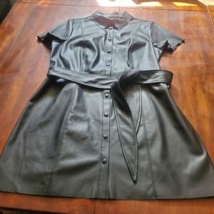 Love & Legand faux leather dress NWOT